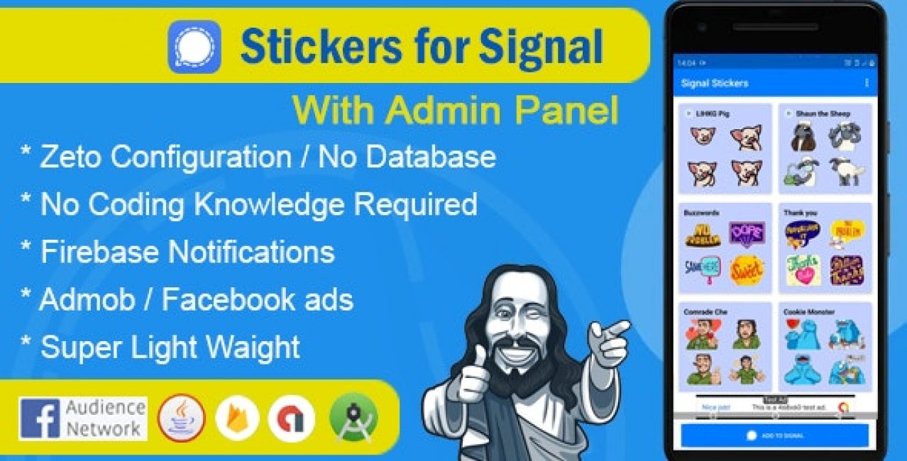 Stickers for signal app with admin panel Digital Sell
